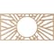 Ekena Millwork Hoover Wood Fretwork Pierced Ceiling Medallion, Alder, 30"W x 15"H x 11 1/8"ID x 3/8"T CMWP30X15X0375HOAL - alternate 5
